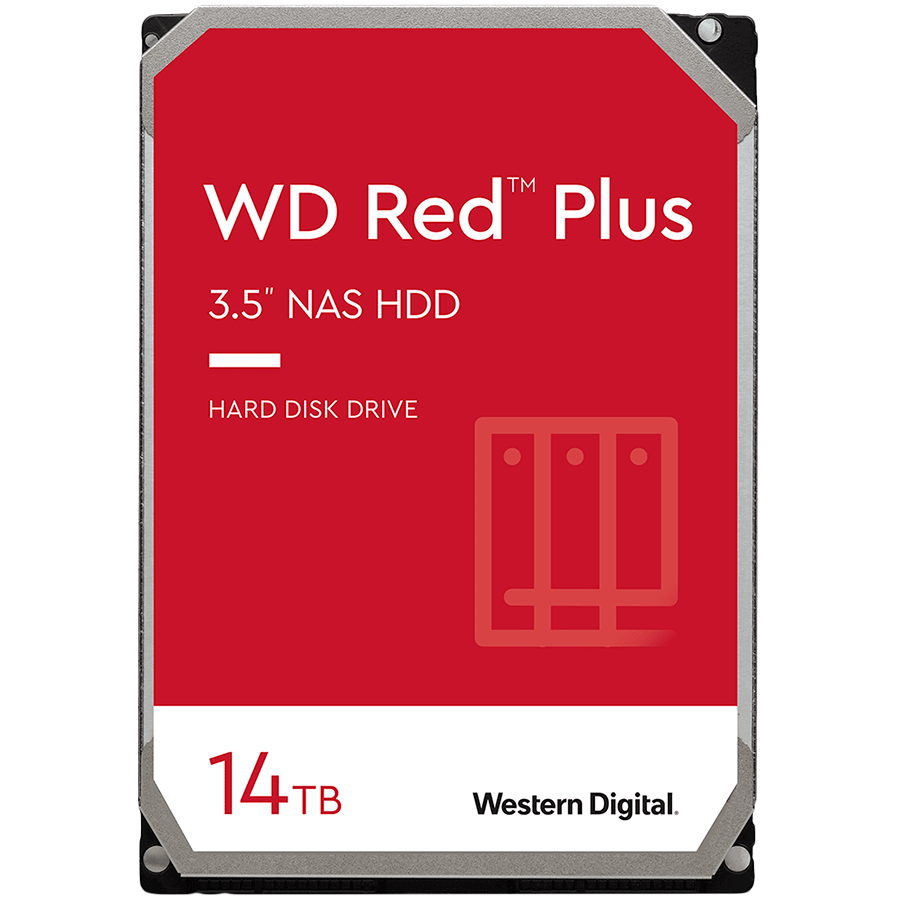 HDD NAS WD Red Plus (3.5\'\', 14TB, 512MB, 7200 RPM, SATA 6 Gb/s)