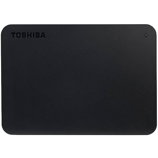 Toshiba external hard drive canvio basics + usb-c adapter (2.5 2tb, usb3.2 gen 1, black)