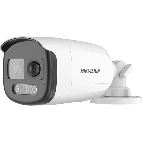 Camera AnalogHD ColorVu 2MP cu PIR si alarma incorporata, lentila 2.8mm, lumina alba 40 m, Audio - HIKVISION DS-2CE12DF3T-PIRXOS