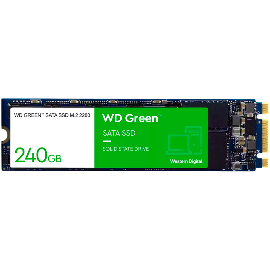 SSD WD Green 240GB SATA 6Gbps, M.2 2280, Read: 545 MBps