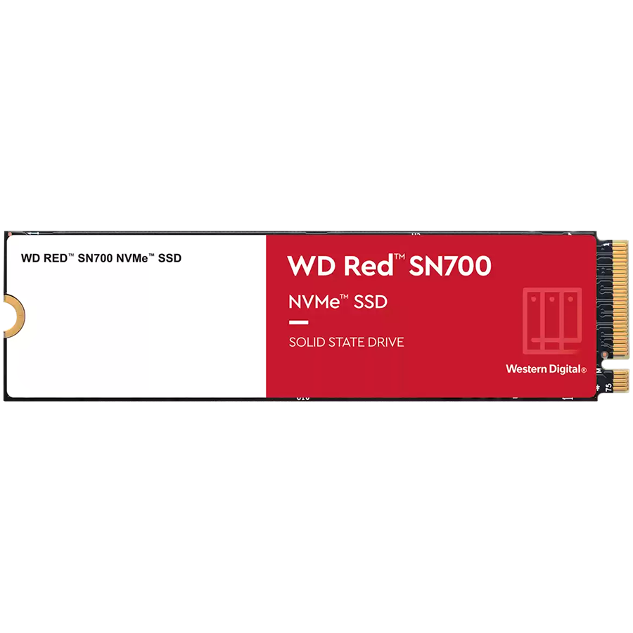 SSD NAS WD Red SN700 500GB M.2 2280-S3-M PCIe Gen3 x4 NVMe, Read/Write: 3430/2600 MBps, IOPS 420K/380K, TBW: 1000 1000