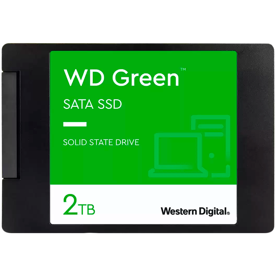Western Digital Ssd wd green 2tb sata 6gbps, 2.5, 7mm, read: 545 mbps