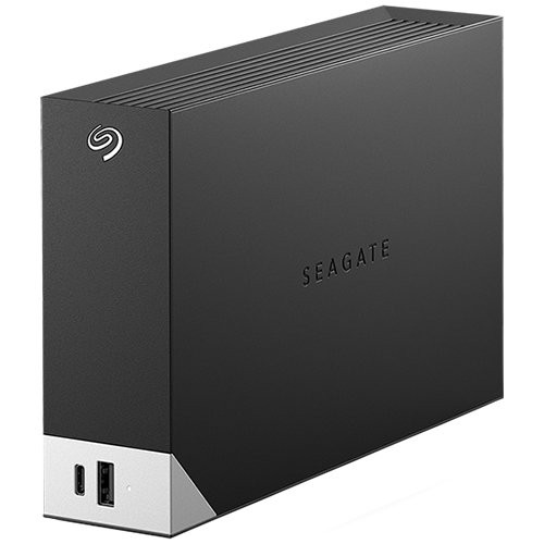 HDD Extern SEAGATE One Touch Hub 12TB, 1x USB 3.2 Type-C, 1x USB 3.0 Type-A, Rescue Data Recovery Services 3 ani, Black 12TB/