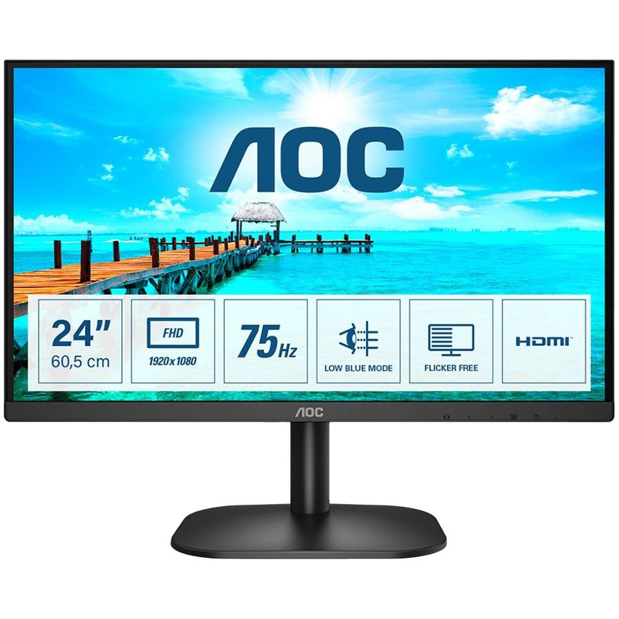 AOC Monitor LED 24B2XHM2 VA 75Hz (23.8