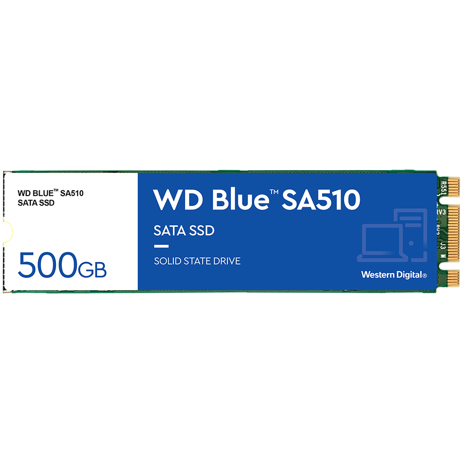 SSD WD Blue SA510 500GB SATA 6Gbps, M.2 2280, Read/Write: 560/510 MBps, IOPS 90K/82K, TBW: 200