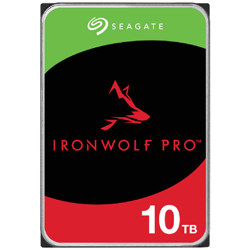 HDD NAS SEAGATE IronWolf Pro 10TB CMR 3.5″, 256MB, SATA 6Gbps, 7200RPM, RV Sensors, Rescue Data Recovery Services 3 ani, TBW: 55 10TB