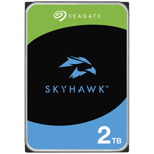 HDD Video Surveillance SEAGATE SkyHawk 2TB CMR, 3.5'', 256MB, SATA, Rescue Data Recovery Services 3 ani, TBW: 180