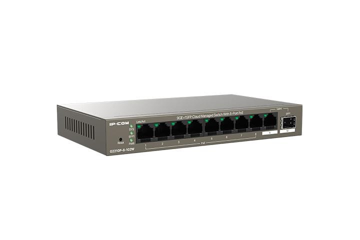 IP-COM switch G2210P-8-102W, 8-Port Gigabit POE, Standard and Protocol: IEEE 802.3, IEEE 802.3u, IEEE 802.3ab, IEEE 802.3x, IEEE - 1 | YEO