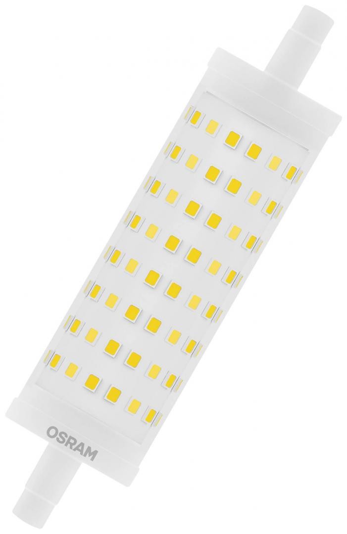 Bec LED Osram LINE, R7s, 16W (125W), 2000 lm, lumina calda (2700K), 118mm, ?29mm
