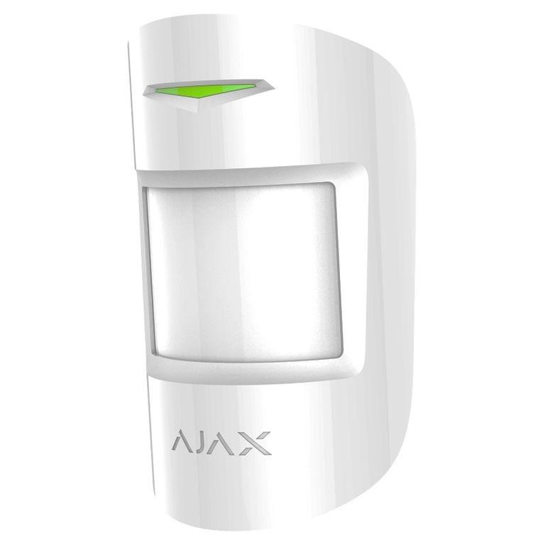 Detector de miscare in dubla tehnologie PIR+MW, alb - AJAX Detectie miscare: max. 12 m Sensibilitate: ajustabila 3 nivele Unghi