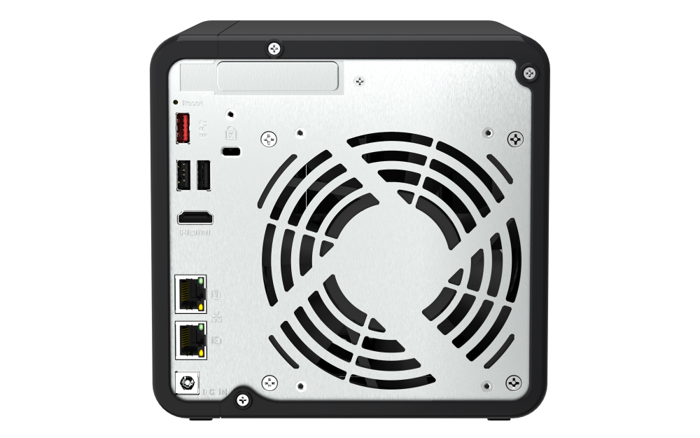 NAS QNAP 464 4-Bay, CPU Intel Celeron N5105/N5095 4-core/4-thread Processor, RAM 8 GB DDR4 (onboard, not expandable), HDD 4 x 2. - 1 | YEO