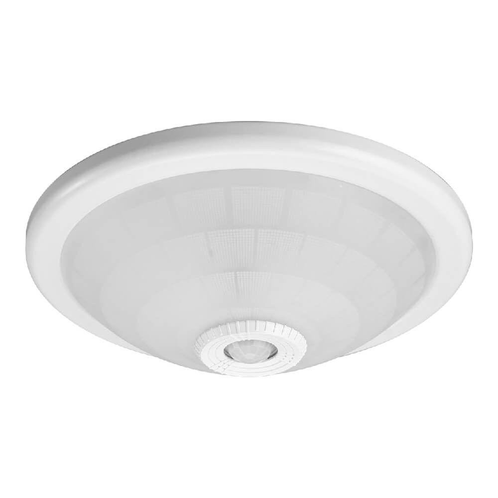 Plafoniera cu senzor de miscare Vivalux LEO F30, 2xE27, max. 2x40W,IP20 ,Ø300x95mm, Alb, becuri neincluse - 1 | YEO