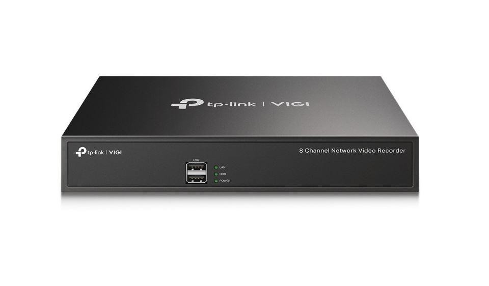 TP-LINK VIGI 8 CHANNEL Network video recorder, VIGI NVR1008H, latime de banda 80 Mbps, 8 canale IP, rezolutie: pana la 8MP, form