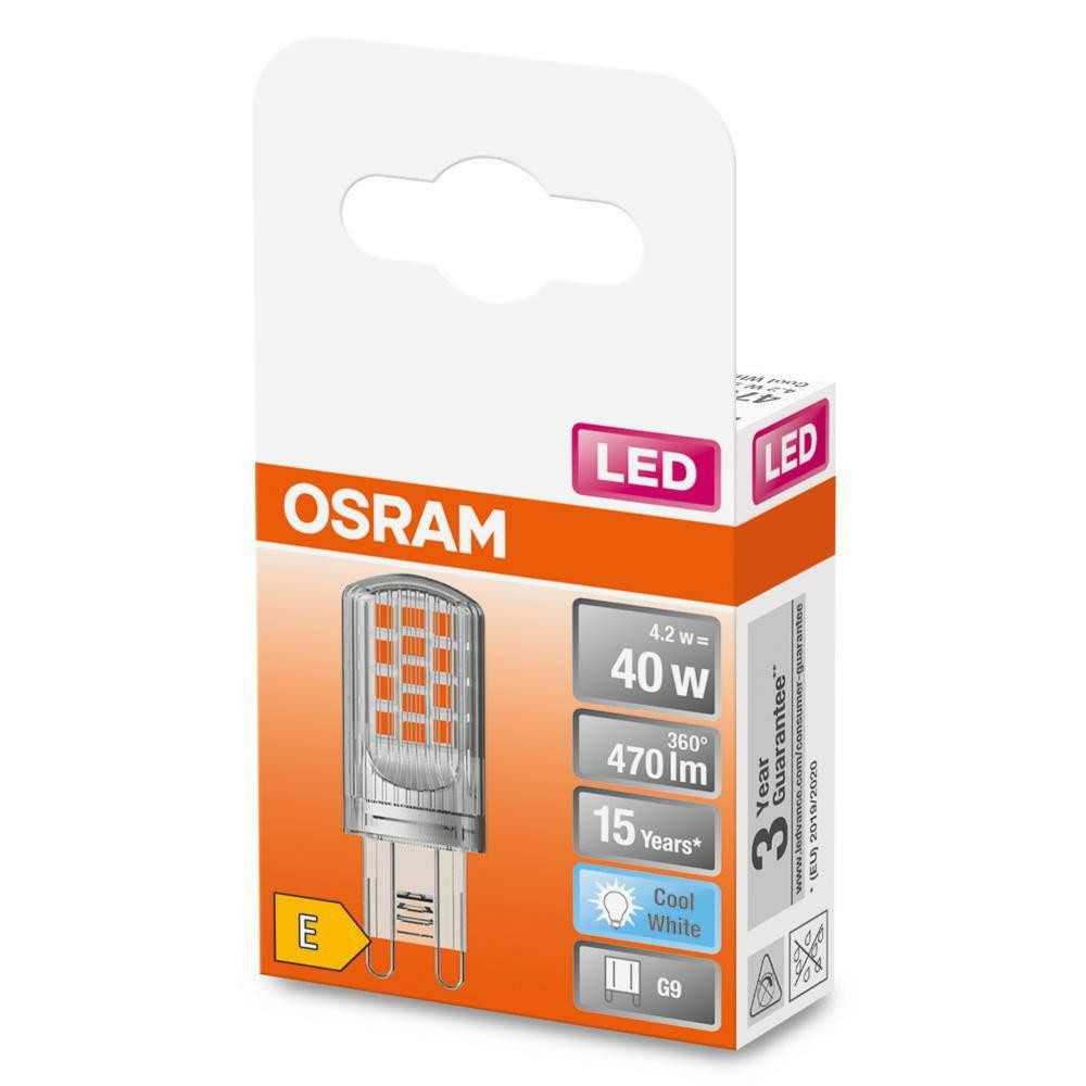 Bec LED Osram PIN, G9, 4.2W (40W), 470 lm, lumina neutra (4000K)