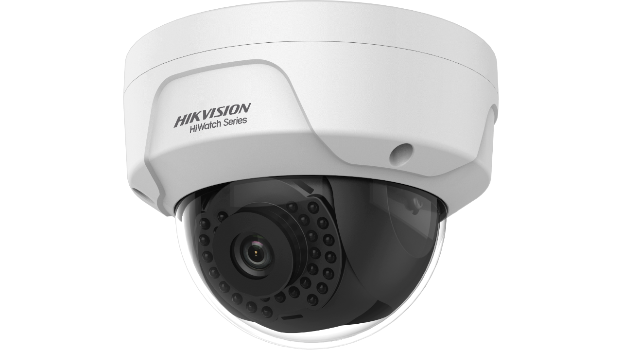 Camera supraveghere Hikvision Hiwatch IP dome HWI-D140H 2.8mm C, 4MP, 120 dB true WDR technology, IR 30M, IP67, dimensiuni : 134