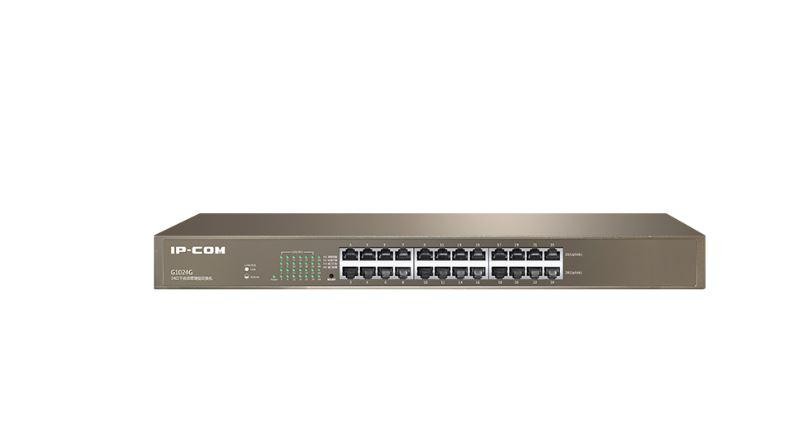 IP-COM 24-Port Gigabit Ethernet Switch, G1024G, unmanaged, Standarde: IEEE802.3, IEEE802.3u, IEEE802.3X, IEEE802.3ab , interfata - 1 | YEO