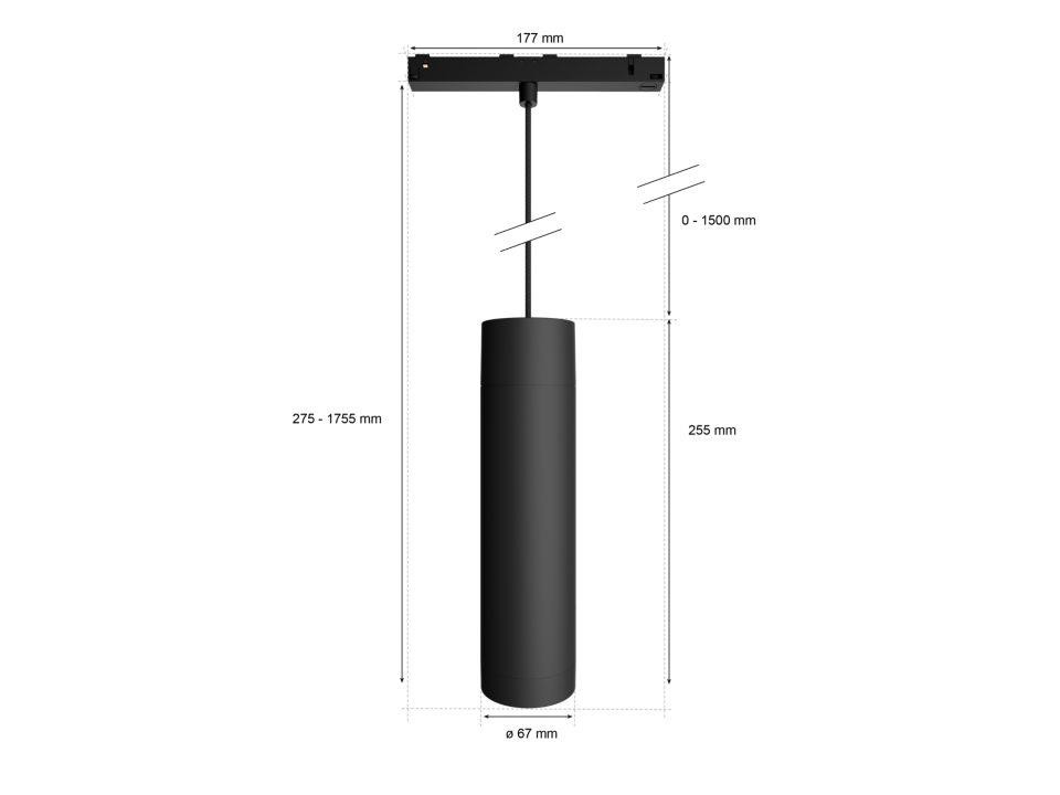 Pendul LED RGB Philips Hue Perifo, Bluetooth, control vocal, 24V, 5.2W, 490 lm, lumina alba si color (2000-6500K), IP20, 28.8x17