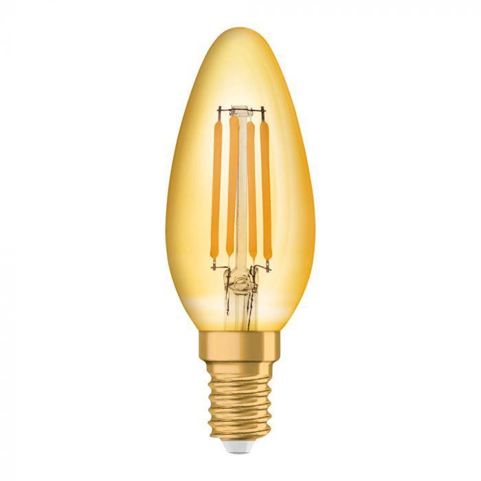 Bec LED Osram Vintage 1906 CLAS B, E14, 4W (35W), 410 lm, lumina calda (2400K), cu filament
