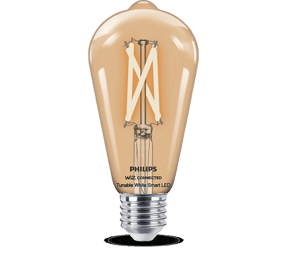 Philips Smart Bec led inteligent vintage (decorativ) philips filament bulb clear st64, wi-fi, bluetooth, e27, 7w (60w), 806 lm, lumina alba (2