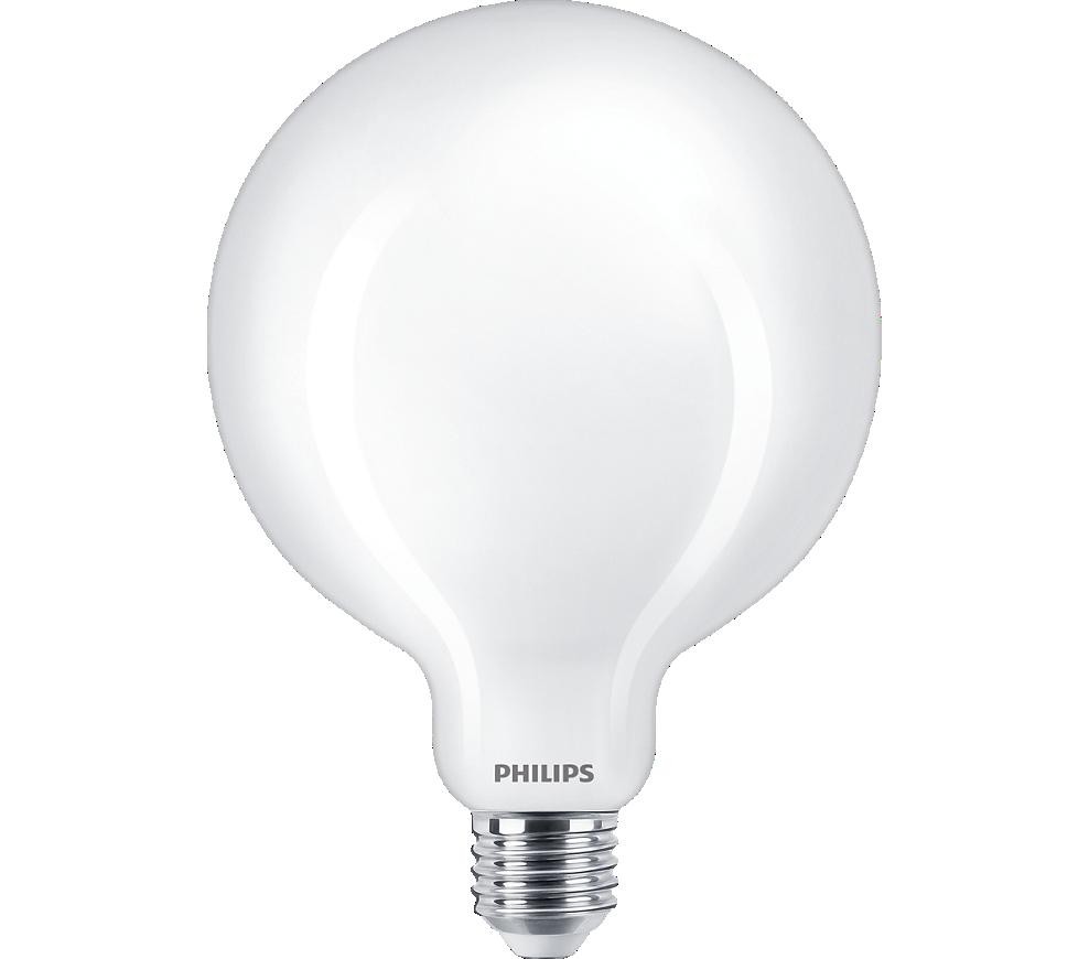 Bec LED Philips Classic G120, EyeComfort, E27, 13W (120W), 2000 lm, lumina calda (2700K), mat