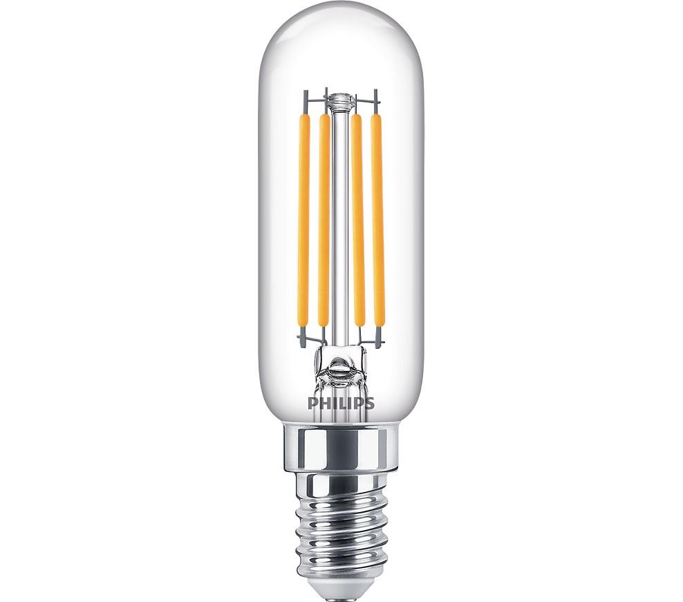 Bec LED Philips Classic T25L, E14, 4.5W (40W), 470 lm, lumina calda (2700K), cu filament