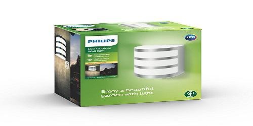 Aplica LED pentru exterior Philips Calgary, 3W (31W), 270 lm, lumina calda (2700K), IP44, 88x122x130mm, Inox