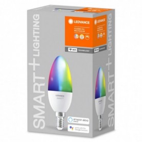Bec LED RGB inteligent Ledvance SMART+ WiFi Candle Multicolour B, E14, 4.9W (40W), 470 lm, lumina alba si color (2700-6500K)