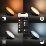 Lampa LED RGB Philips New Hue Bloom (gen4), Bluetooth, 7.1W, 500 lm, lumina alba si color (2000-6500K), IP20, 12.6cm, Negru