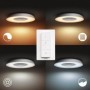 Plafoniera LED Philips Hue Still, Bluetooth, 27W (204W), 2400 lm, lumina alba (2200-6500K), IP20, Metal/Plastic, 39.1cm, Arginti