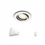 Spot LED incastrat Philips Hue Milliskin, Bluetooth, GU10, 5.5W (25W) ,250 lm, lumina alba (2200-6500K), IP20, 9cm, Alb