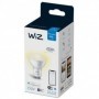 Bec LED inteligent WiZ Connected Dimmable, Wi-Fi, GU10, 4.9W (50W), 345 lm, lumina calda (2700K), dimabil, compatibil Google Ass