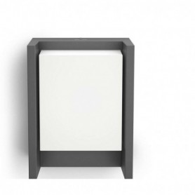 Aplica LED pentru exterior Philips Arbour, 6W (47W), 800 lm, luminacalda(2700K), IP44, 75x166x221mm, Antracit