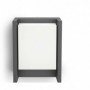 Aplica LED pentru exterior Philips Arbour, 6W (47W), 800 lm, luminacalda(2700K), IP44, 75x166x221mm, Antracit