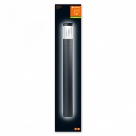 Stalp LED pentru exterior Ledvance Endura Style Lantern Modern, 12W, 610lm, lumina calda (3000K), IP44, 900x110mm, otel, Gri inc