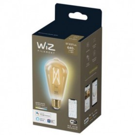 Bec LED inteligent vintage (decorativ) WiZ Connected Filament Gold ST64 ,Wi-Fi, E27, 6.7W (50W), 640 lm, lumina alba (2000-5000K
