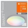 Plafoniera LED RGB inteligenta Ledvance SMART+ Wifi Planon 300, 20W, 1600 lm, lumina alba si color (3000-6500K), IP20, Ø30cm, al