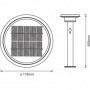 Stalp LED solar pentru exterior cu senzor de lumina si miscare Ledvance Endura Style Solar Post Sensor Double Circle, 6W, 3.2 V,