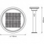 Stalp LED solar pentru exterior cu senzor de lumina si miscareLedvanceEndura Style Solar Post Sensor Double Circle, 6W, 3.2 V, 4