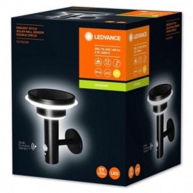 Aplica LED solara pentru exterior cu senzor de lumina si miscareLedvanceEndura Style Solar Wall Sensor Double Circle, 6W, 3.2 V,