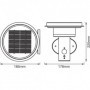 Aplica LED solara pentru exterior cu senzor de lumina si miscareLedvance Endura Style Solar Wall Sensor Double Circle, 6W, 3.2 V