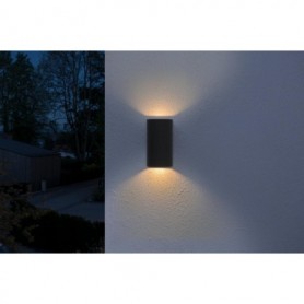 Aplica LED pentru exterior Ledvance Endura Style UpDown, 12W, 700 lm, lumina calda (3000K), IP44, 160x90x55mm, aluminiu, Gri inc