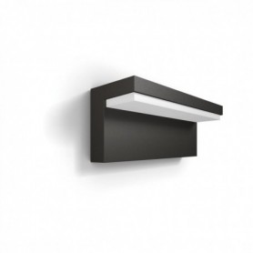 Aplica LED pentru exterior Philips Bustan, 2x4.5W (70W), 1000 lm, luminacalda (2700K), dimabila, IP44, 78x220x92mm, Antracit