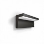 Aplica LED pentru exterior Philips Bustan, 2x4.5W (70W), 1000 lm, luminacalda (2700K), dimabila, IP44, 78x220x92mm, Antracit