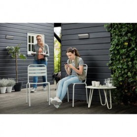 Aplica LED pentru exterior Philips Bustan, 2x4.5W (70W), 1000 lm, luminaneutra (4000K), dimabila, IP44, 78x220x92mm, Antracit