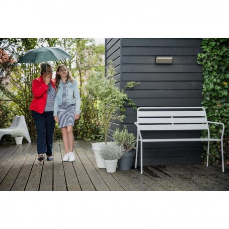 Aplica LED pentru exterior cu senzor de miscare Philips Bustan ,2x4.5W(70W), 1000 lm, lumina calda (2700K), dimabila, IP44, 78x2