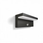 Aplica LED pentru exterior cu senzor de miscare Philips Bustan ,2x4.5W(70W), 1000 lm, lumina calda (2700K), dimabila, IP44, 78x2