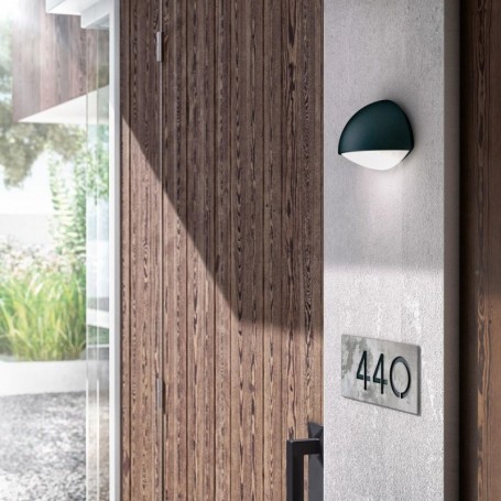 Aplica LED pentru exterior Philips Dust, 3W (31W), 270 lm, luminacalda(2700K), IP44, 90x178x120mm, Antracit