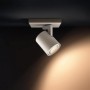 Spot LED Philips Hue Runner, Bluetooth, GU10, 5W (50W), 350 lm, lumina alba (2200-6500), IP20, 11cm, Metal, Alb, Intrerupator cu