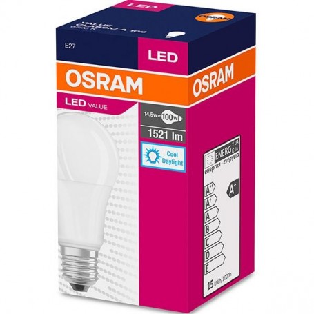 Bec LED Osram Value Classic A, E27, 13W (100W), 1521 lm, luminarece(6500K)