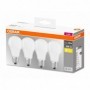 4 Becuri LED Osram Base Classic A, E27, 8.5W (60W), 806 lm, luminacalda(2700K)